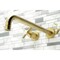 Kingston Brass KS8047ZX Wall Mount Tub Faucet, Brushed Brass KS8047ZX - alternate 3